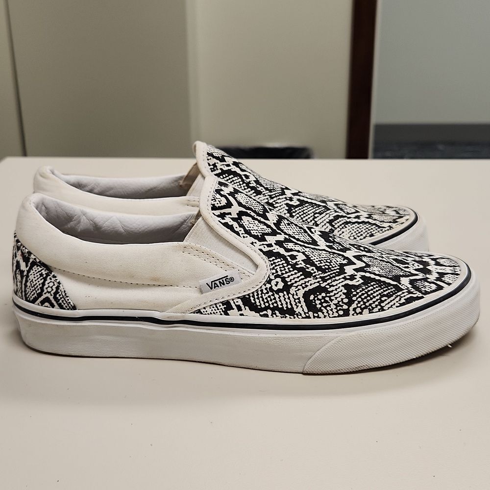 Vans Python Slip On Shoes Unisex M7 W 8.5